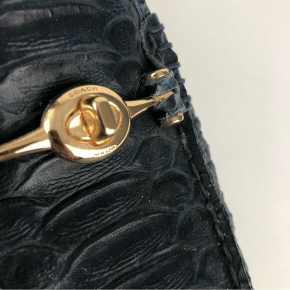 Coach Arlene Snakeskin Embossed Loafers - Picture 8 of 11